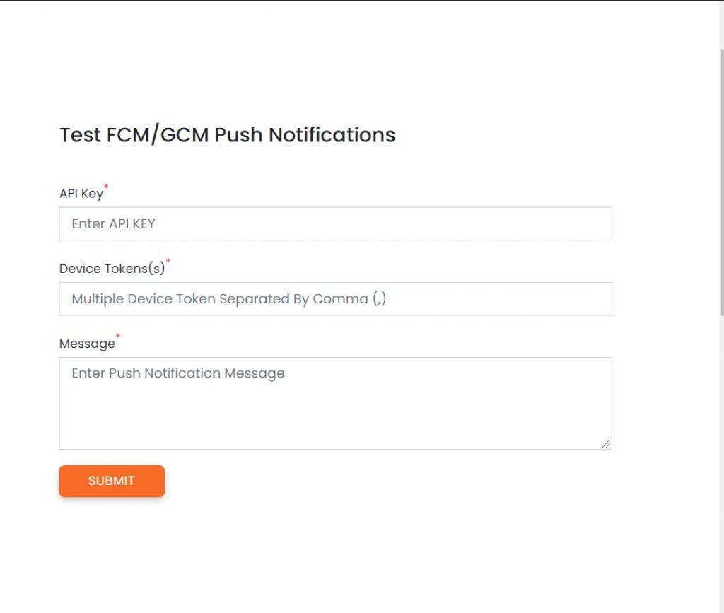FCM push notifications