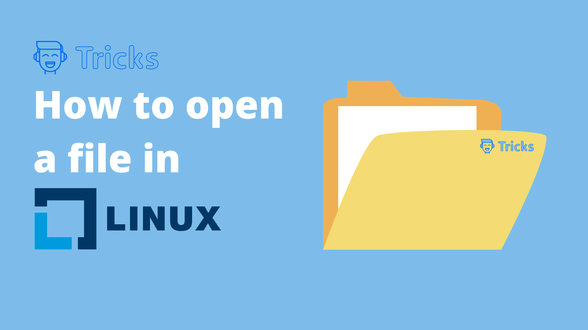 how to open a file in linux